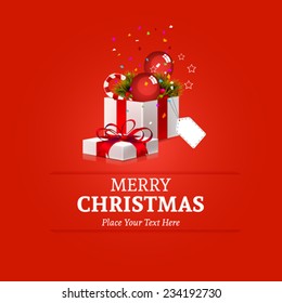 Abstract christmas background image. Vector, illustration.