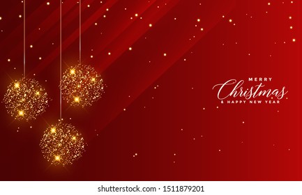 Antecedentes abstractos de Navidad con brillantes claros 