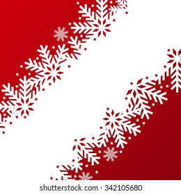 Abstract christmas background made of snowflakes and stars for your design