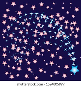 Abstract Christmas background. Noise structure with stars. Vector image