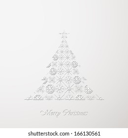 Abstract Christmas background. Paper template for your design.