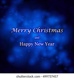 Abstract Christmas background and place for text. Vector Illustration.