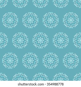 Abstract Christmas background. Seamless pattern with snowflakes. Vector illustration.