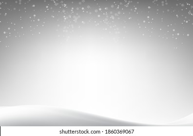 abstract Christmas background with snowflake wallpaper backdrop, website banner, vector eps
