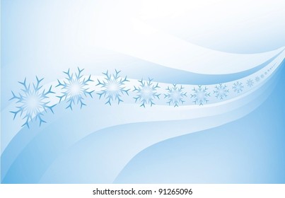 Abstract Christmas background with snowflakes 2012