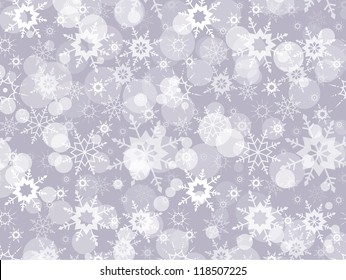 Abstract Christmas background with snowflakes