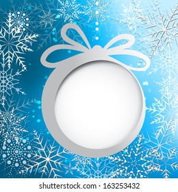 Abstract christmas background with snowflakes