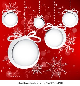 Abstract christmas background with snowflakes