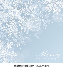 abstract Christmas background with snowflakes