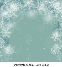 Abstract  christmas background with snowflakes.