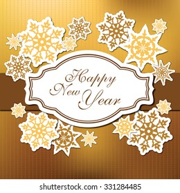 Abstract Christmas Background with snowflakes