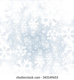 Abstract Christmas background with snowflakes 