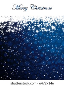 Abstract Christmas background with snowflakes