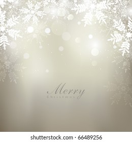 abstract Christmas background with snowflakes