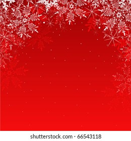 abstract Christmas background with snowflakes