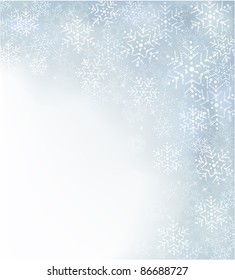 abstract Christmas background with snowflakes