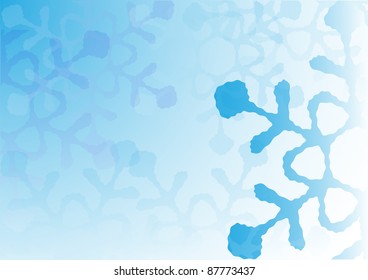 Abstract Christmas background with snowflakes