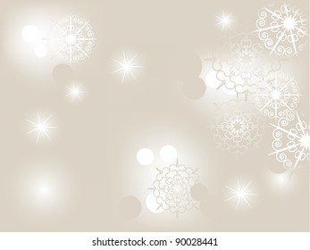 Abstract christmas background with snowflakes