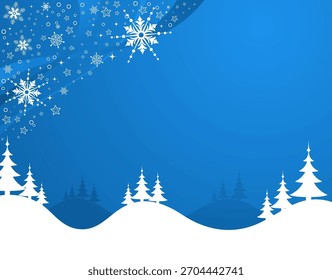 Abstract christmas background with snowflakes, element for design, vector illustration
