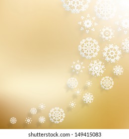 Abstract Christmas background with snowflakes. EPS 10