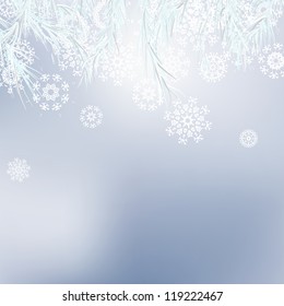 Abstract Christmas background with snowflakes. + EPS8 vector file