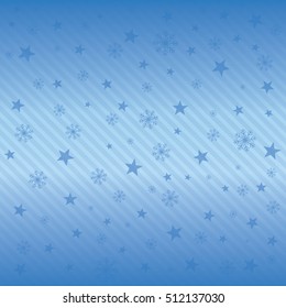 Abstract Christmas background with snowflakes and place for text. Vector Illustration.
