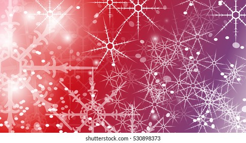 Abstract Christmas background with snowflakes.Tender template for greeting card, wrapping paper or web design. Vector illustration