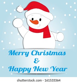 abstract christmas background with some funny objects