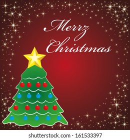 abstract christmas background with some funny objects