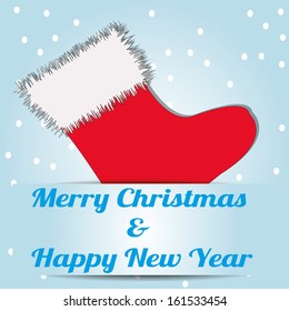 abstract christmas background with some funny objects
