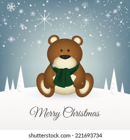 abstract Christmas background with some special objects