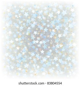 Abstract Christmas background with stars on white