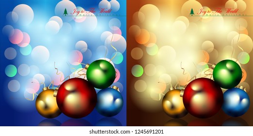 Abstract of Christmas Background and Template.  Christmas Balls and Party Concept. Vector and Illustration, EPS 10.