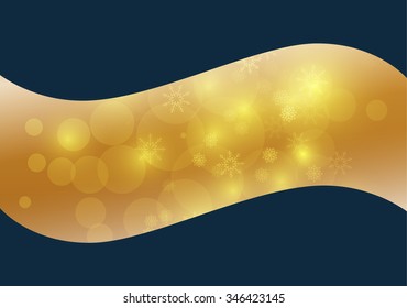 abstract christmas background template with falling snowflakes and glow effects