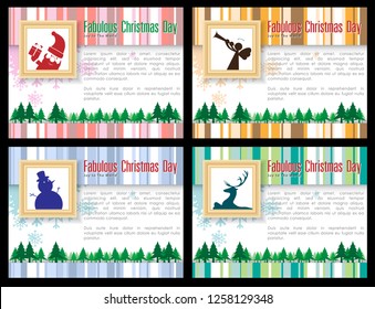 Abstract of Christmas Background and Template.  Christmas Icon and Party Concept. Vector and Illustration, EPS 10.