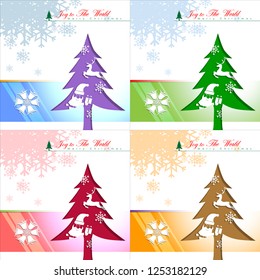 Abstract of Christmas Background and Template.  Christmas Tree and Party Concept. Vector and Illustration, EPS 10.