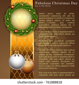 Abstract Christmas Background. Christmas Tree Concept. Vector and Illustration, EPS 10