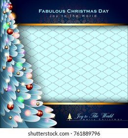 Abstract Christmas Background. Christmas Tree Concept. Vector and Illustration, EPS 10