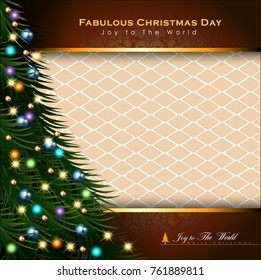 Abstract Christmas Background. Christmas Tree Concept. Vector and Illustration, EPS 10