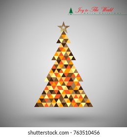 Abstract Christmas Background. Christmas Tree Concept. Vector and Illustration, EPS 10
