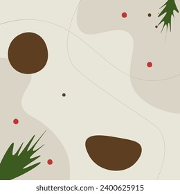 Resumen Fondo de Navidad Diseño de vectores Beige de moda