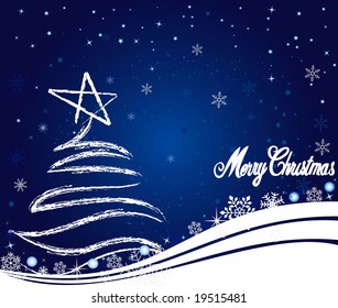 Abstract Christmas background vector