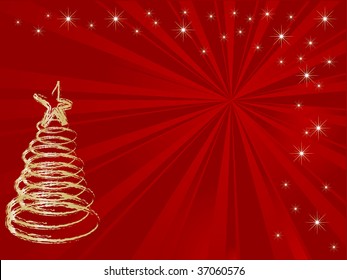 Abstract christmas background - vector background