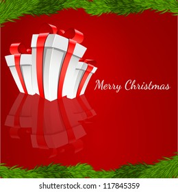 Resumen del vector de fondo de Navidad Ilustración 10