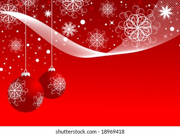 Abstract Christmas background. Vector Illustration.