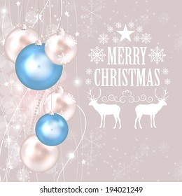 Abstract Christmas Background Vector Illustration
