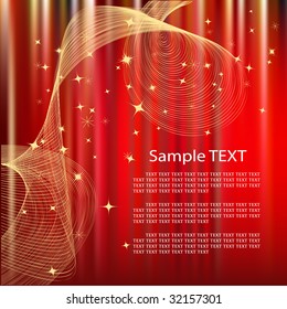 abstract christmas background, vector illustration