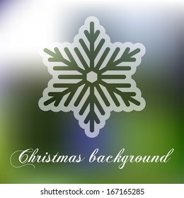 Abstract Christmas background, winter backdrop with snowflake. Template for cards, banners, invitations, vector illustration. eps10