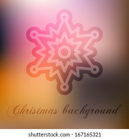 Abstract Christmas background, winter backdrop with snowflake. Template for cards, banners, invitations, vector illustration. eps10