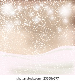 Abstract Christmas background. Winter backgrownd in beige and white colors